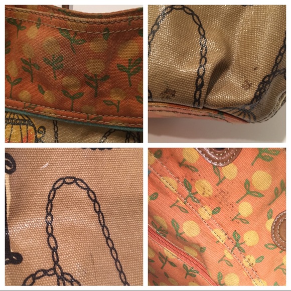 FOSSIL Key•Per birdcage canvas/coated canvas bag - Picture 7 of 8